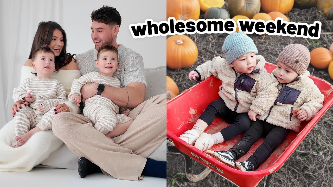 Family Photoshoot In The Cotswolds & Pumpkin Picking | Wholesome Weekend Vlog