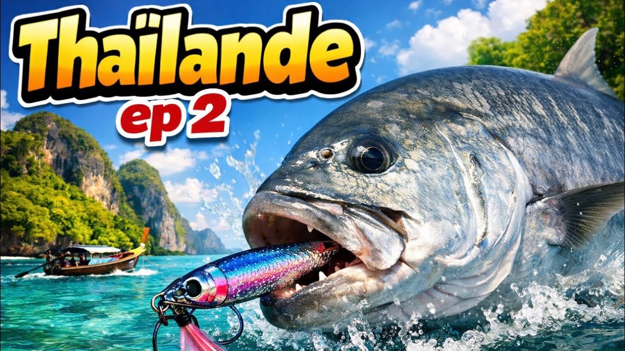 Thaïlande Épisode 2  *Pêche a la carangue ignobilis (GT fishing)*