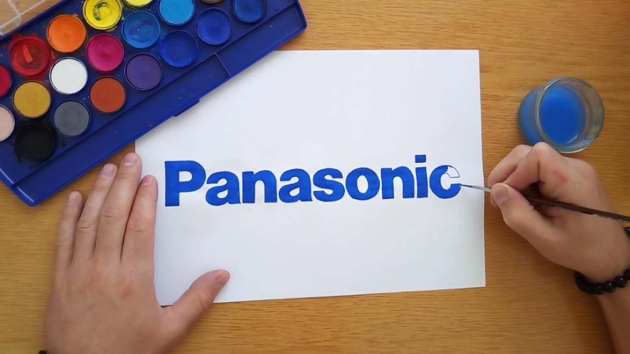 How to draw a Panasonic logo