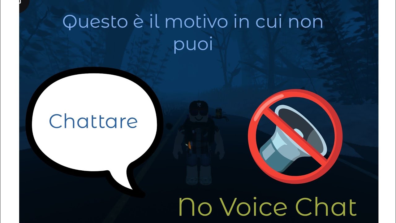 Questo è perchè non puoi chattare su Roblox