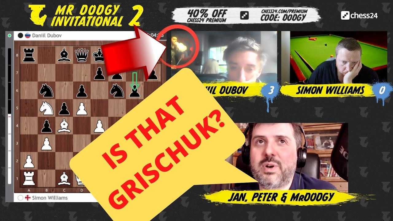 GB Dubov Shows Up From A Hookah Bar In The Mr Dodgy Invitational 2021|| chess24