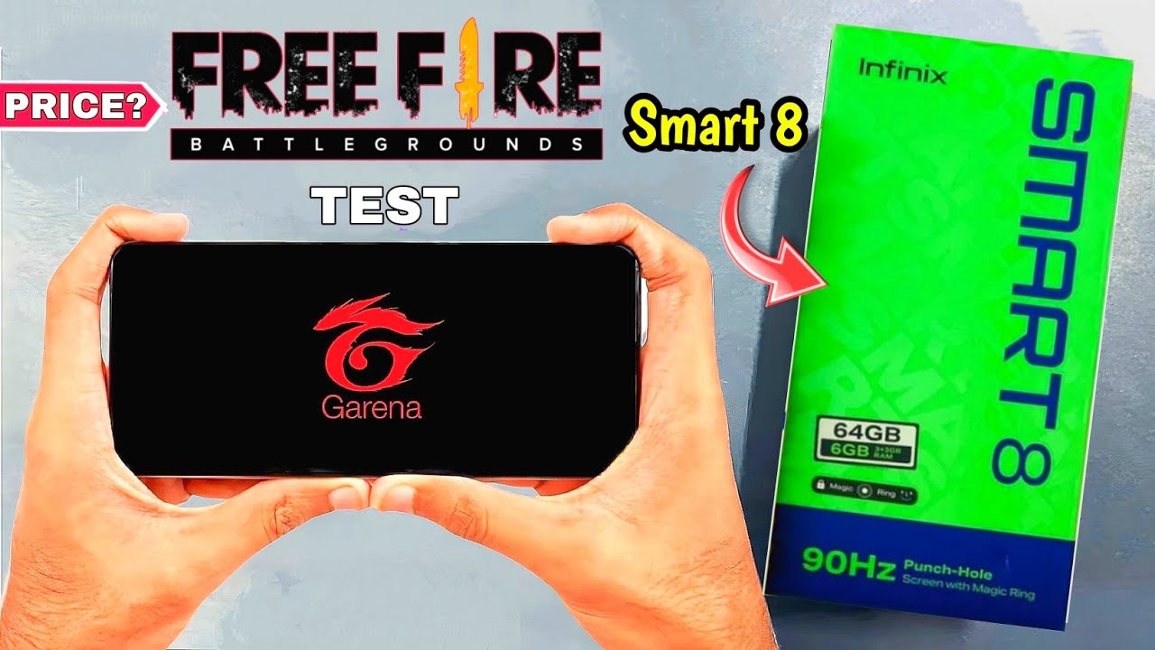 Infinix Smart 8 Free Fire Test | Infinix Smart 8 Gaming Test | Review | Unboxing | #infinixsmart8