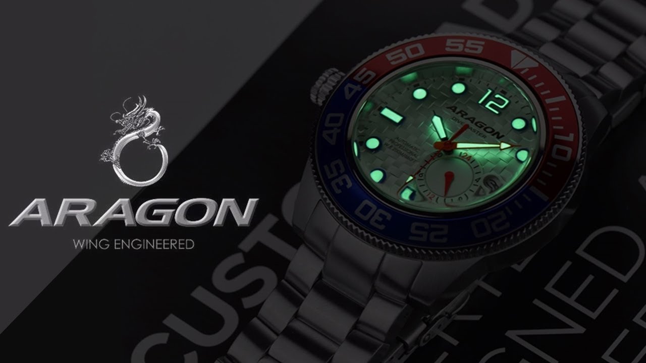 ARAGON Divemaster 3 NH37 45mm 'Pepsi Bezel' - 4K No talking, just video!