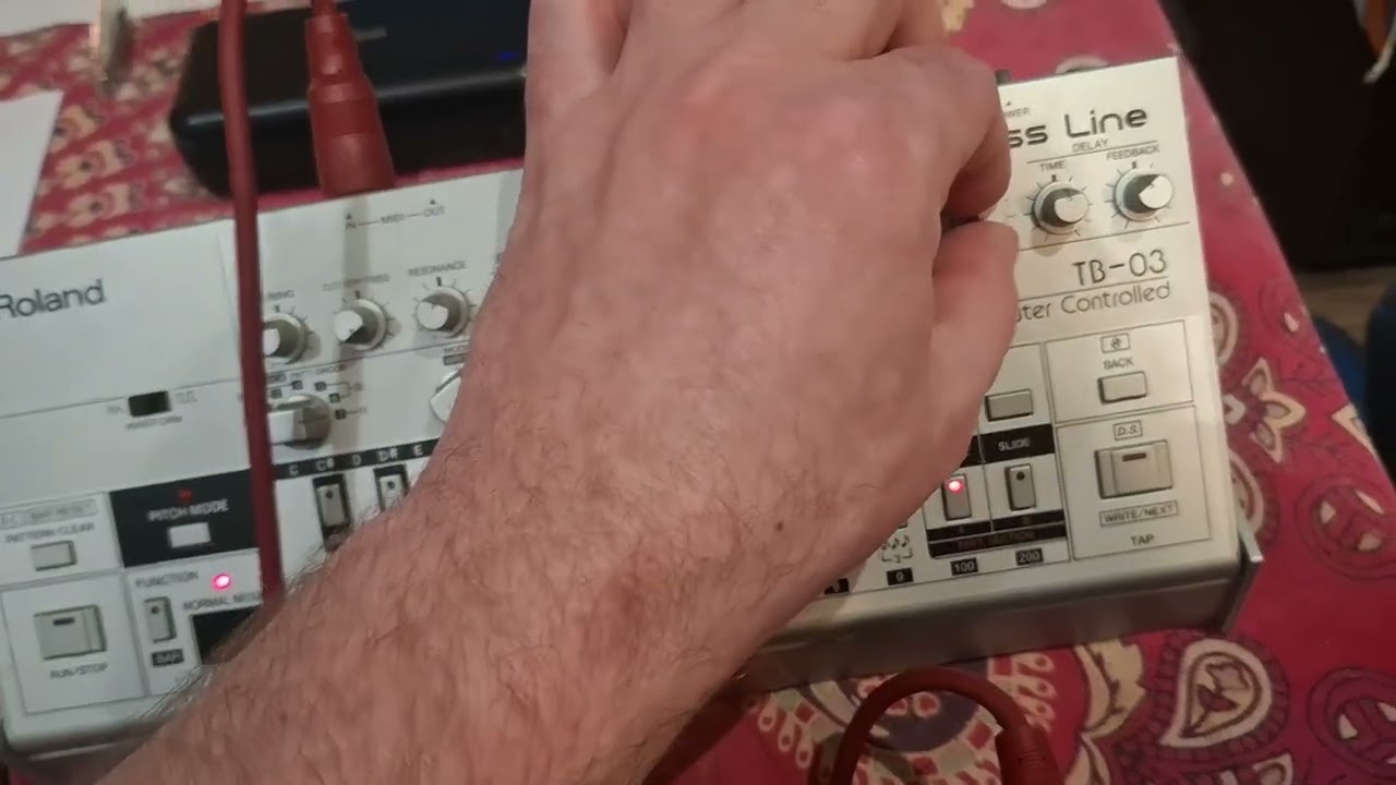 Playin with the Roland TB-03 (no talk)