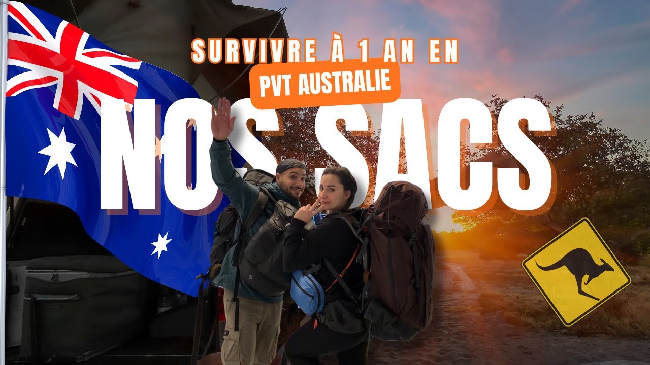 Notre sac pour survivre 1 an en PVT AUSTRALIE 🎒