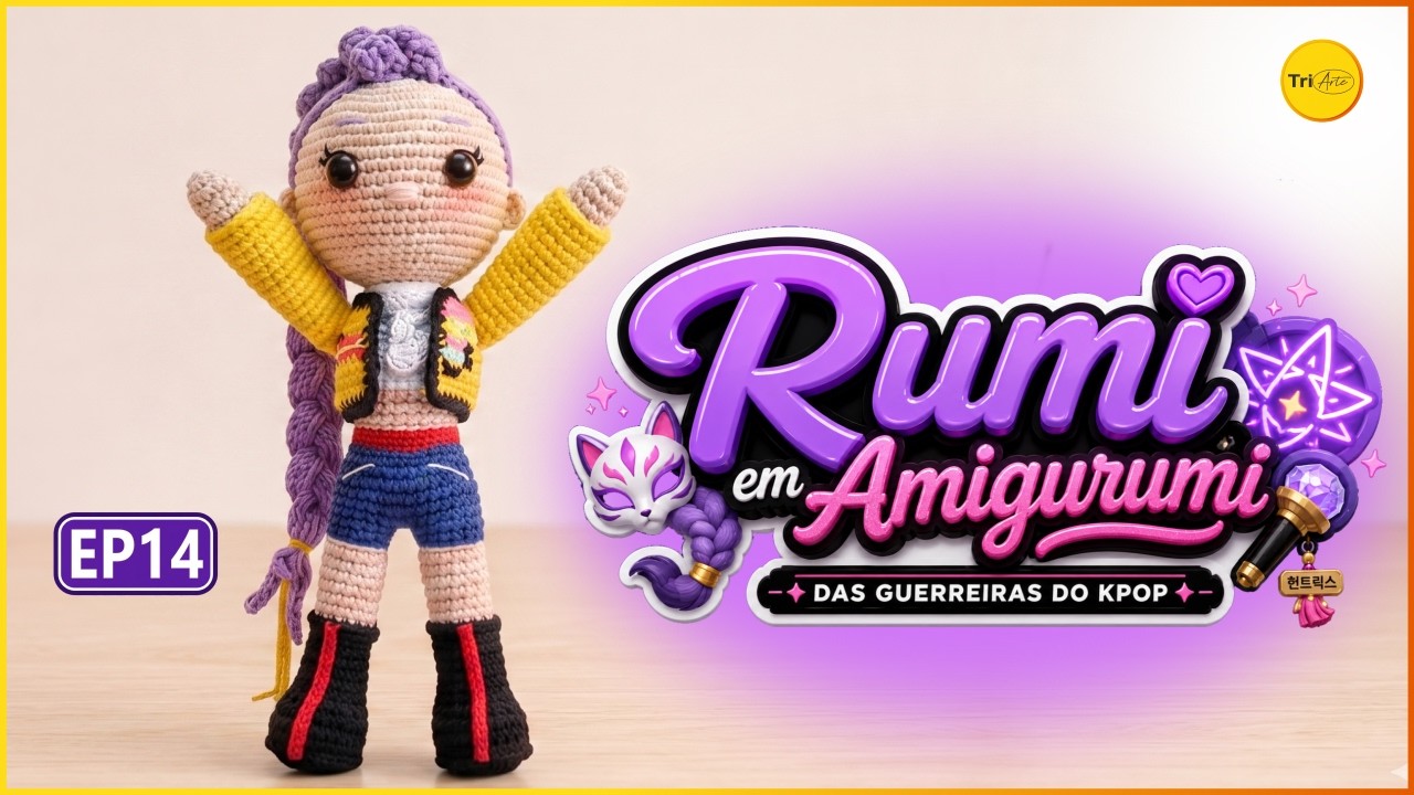 Receita Rumi Amigurumi Parte 14 | Jaqueta Ganhando Detalhes Fashion! 🌸