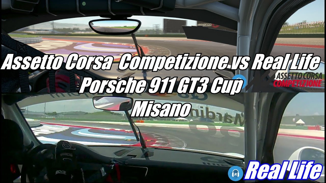 Assetto Corsa Competizione vs Real Life | Porsche 911 GT3 Cup @ Misano
