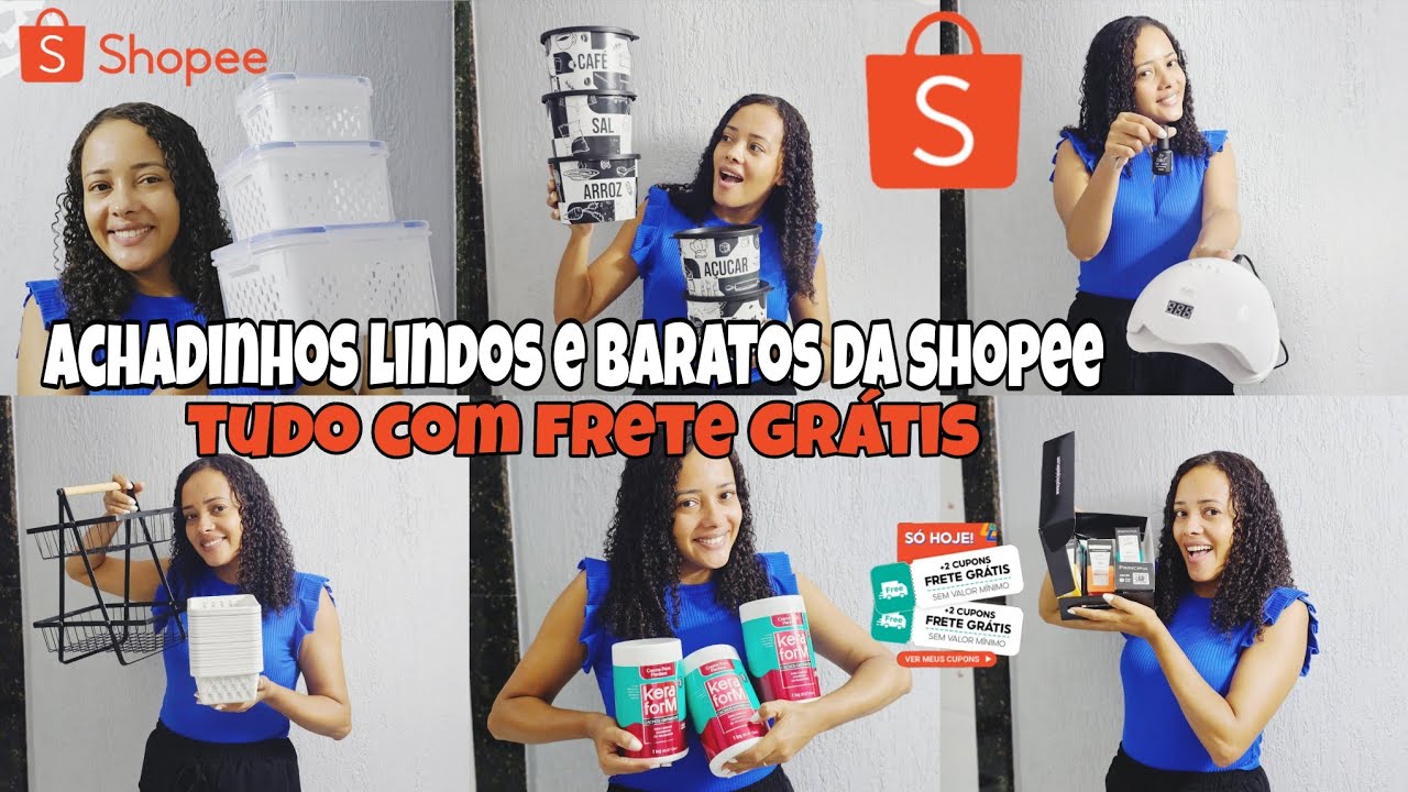 ACHADINHOS LINDOS E BARATOS DA SHOPEE AMEI CADA ITEM | ORGANIZADORES CASA PRODUTOS BELEZA DECORAÇÃO