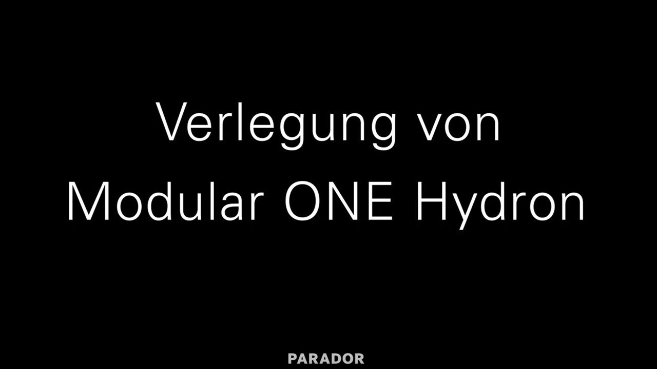 Parador Modular ONE Hydron richtig verlegen