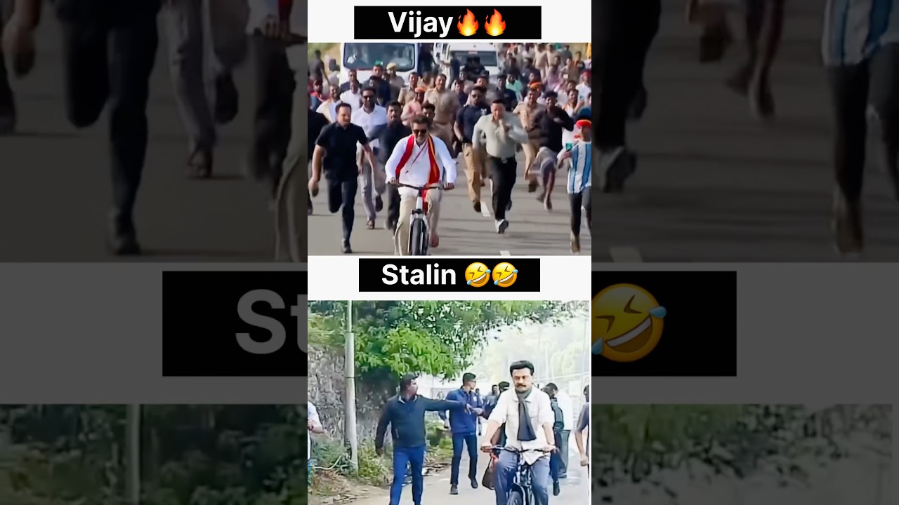 Vijay Thalapathy 🔥🔥 vs. Stalin 🤣🤣|tamilnadu peoples 👬🫂#shorts #thalapathy #vijay #viral