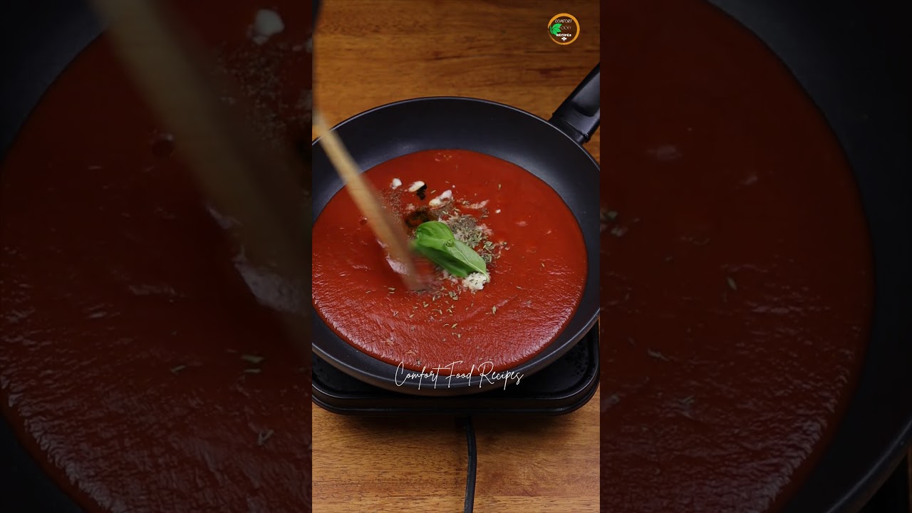 Giant pasta shells stuffed with ricotta and spinach , with tomato sauce #food #comfortfoodrecipes