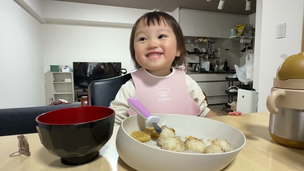 I ate breakfast while talking with my kind mom and dad, and it was even more delicious than usual！