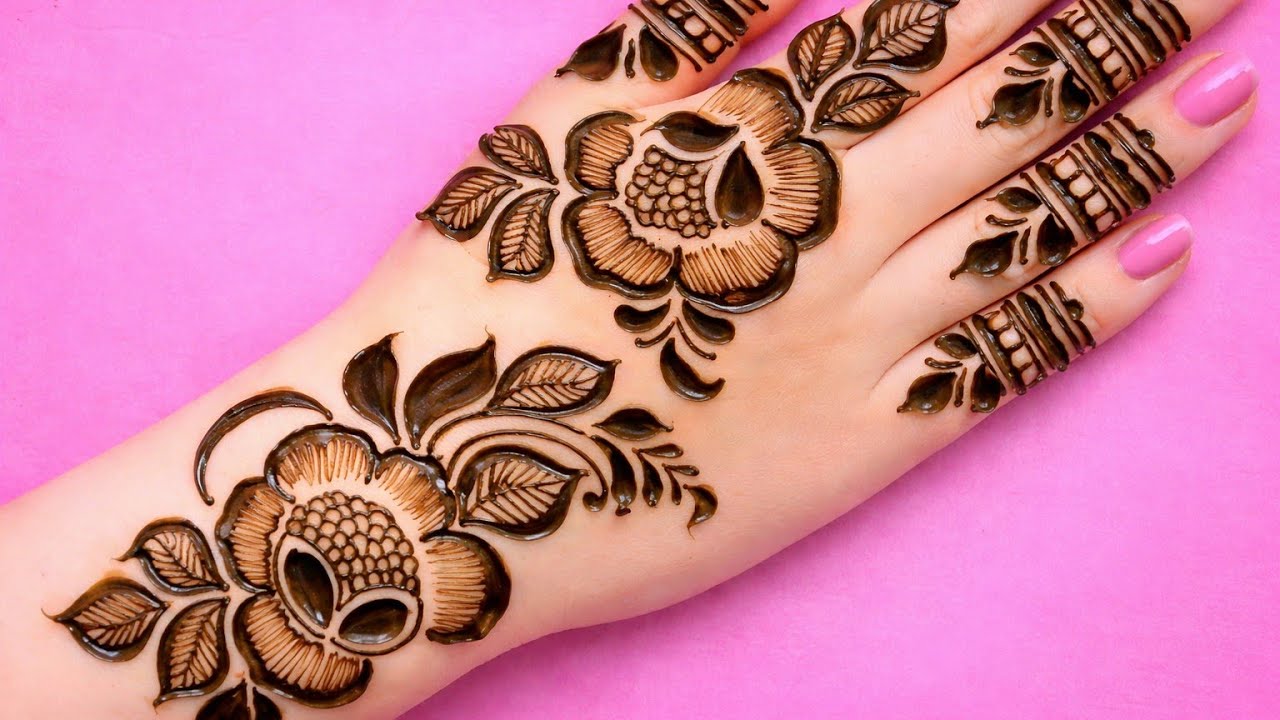 Simple and easy mehndi designs | Eid mehndi design flower | Mehandi ka design |Mehndi design arabic 