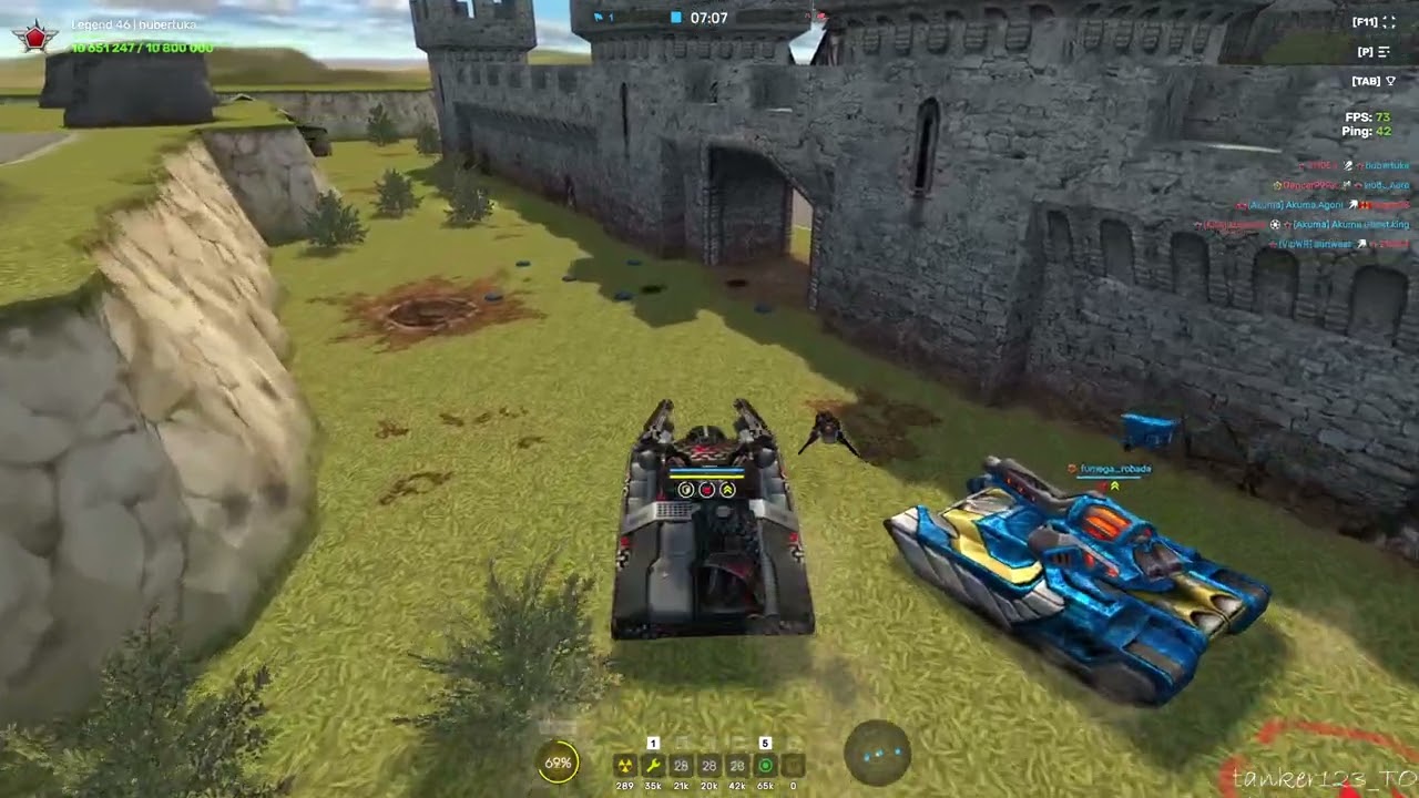 Tanki Online Tesla Dilatory Protocol Augment and Titan gameplay no commentary
