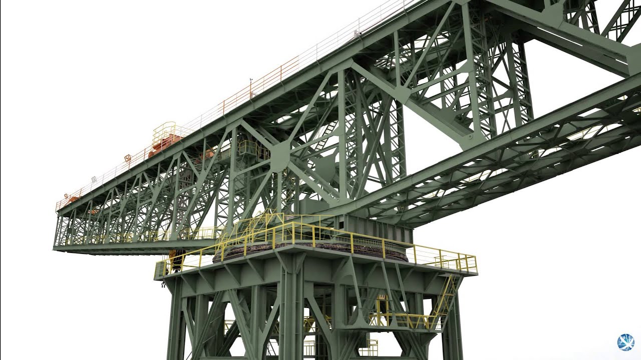 Scottish Ten | Giant Cantilever Crane animation, Nagasaki