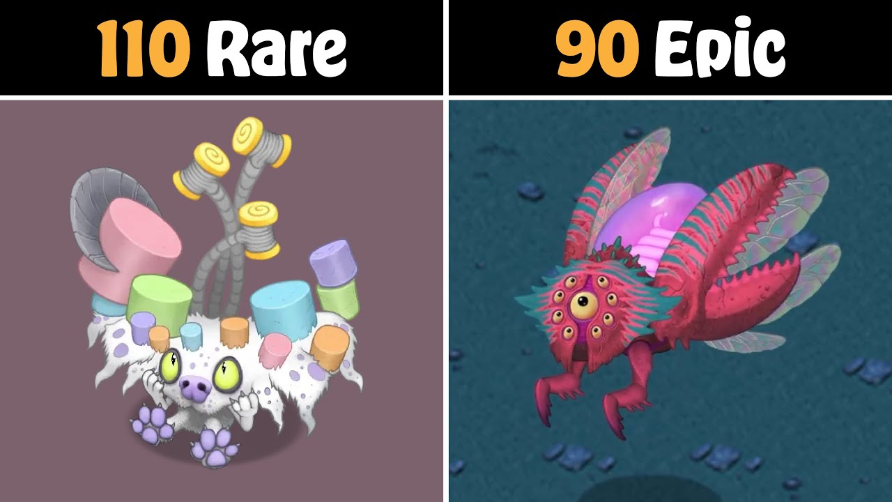 All Rare & Epic Monsters in My Singing Monsters | MSM