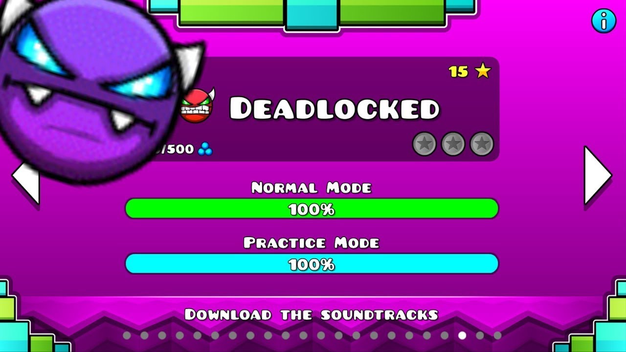Geometry Dash - Deadlocked Complete (No Coins)