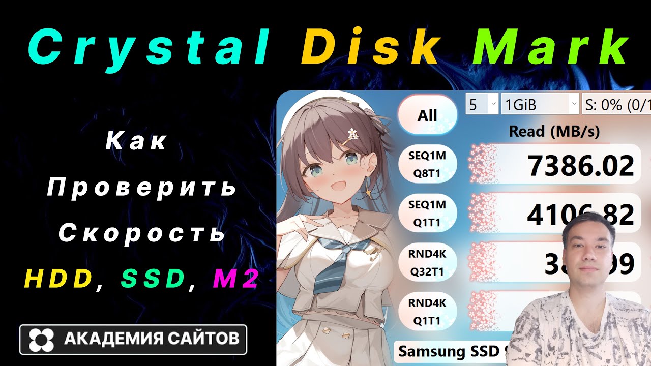 💎 CrystalDiskMark 2025 - Как проверить cкорость SSD, HDD и м2