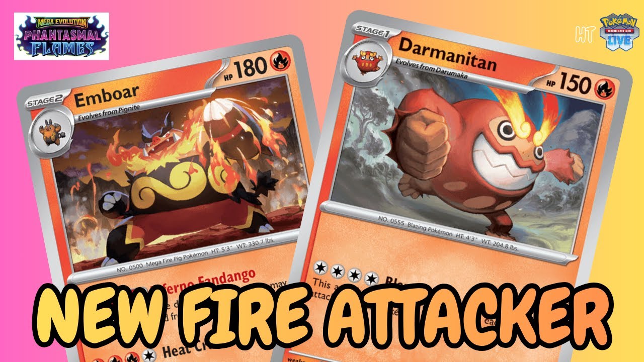 [PTCG] Новый огненный атакующий покемон, завоевавший 1 приз! Мегаэволюция! Список карт колоды Dar...
