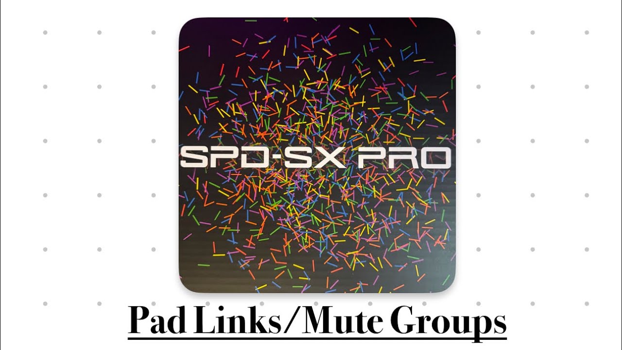 Roland SPD-SX PRO: Pad Links/Mute Groups