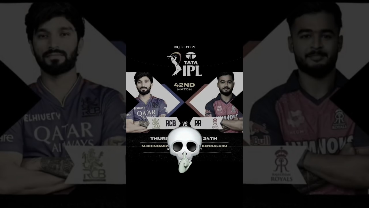 RCB 🆚 RR 🔥 Who Will Win Today? 😱 IPL 2026 Thriller | Match Prediction 🏆 #rcbvsrr #trending #shorts
