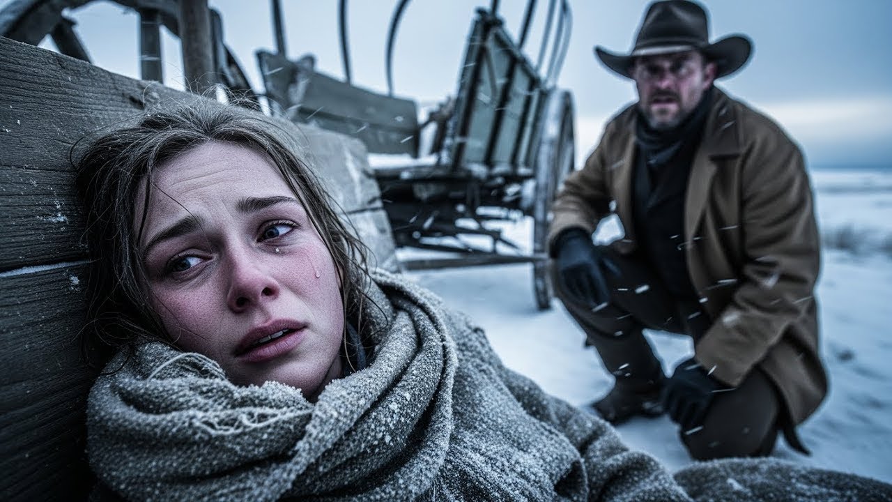 He Found Her Frozen Beside the Wagon — What the Cowboy Did Next Saved Her Life