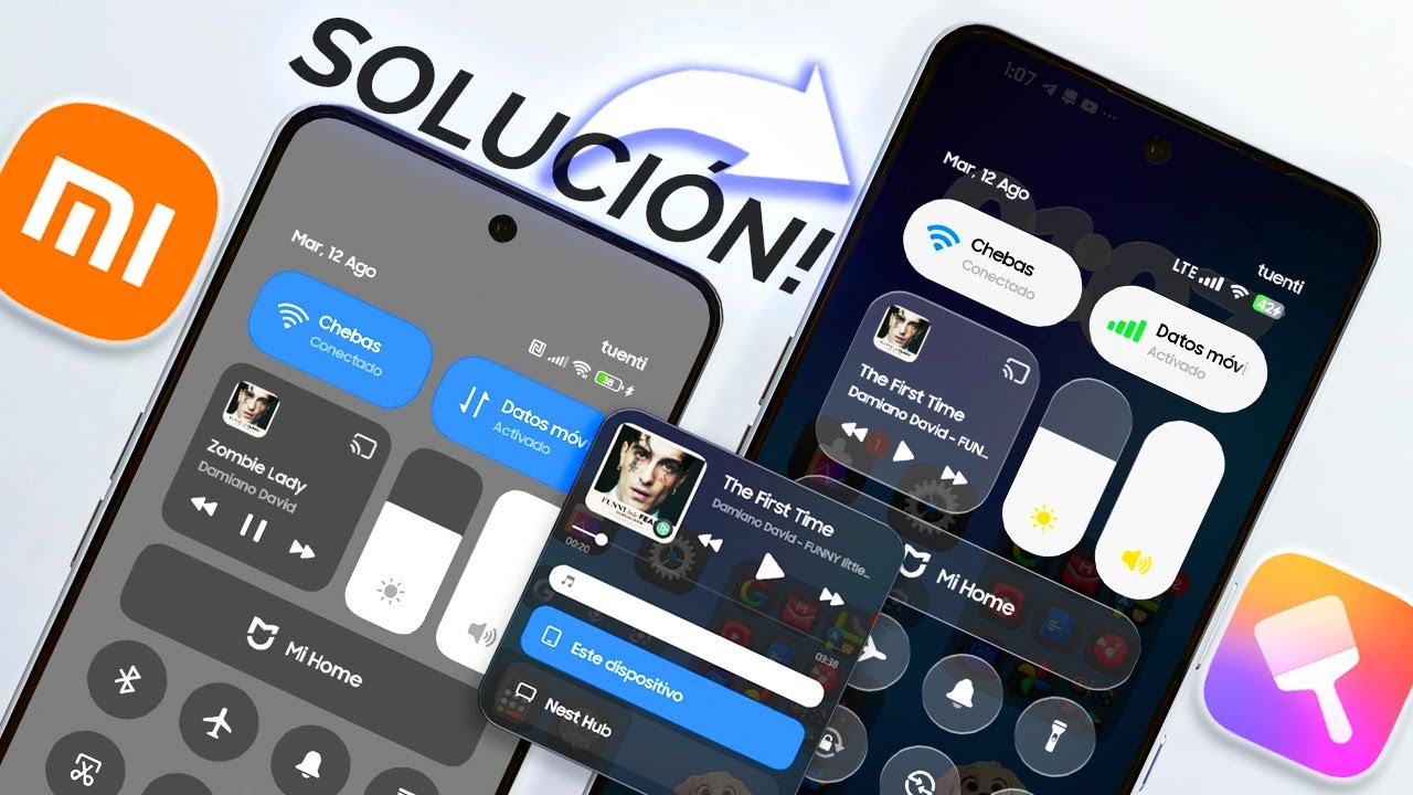 HyperOS 1 y 2: Solución para el Centro de Control GRIS de Xiaomi (Hazlo Transparente estilo iOS 26)