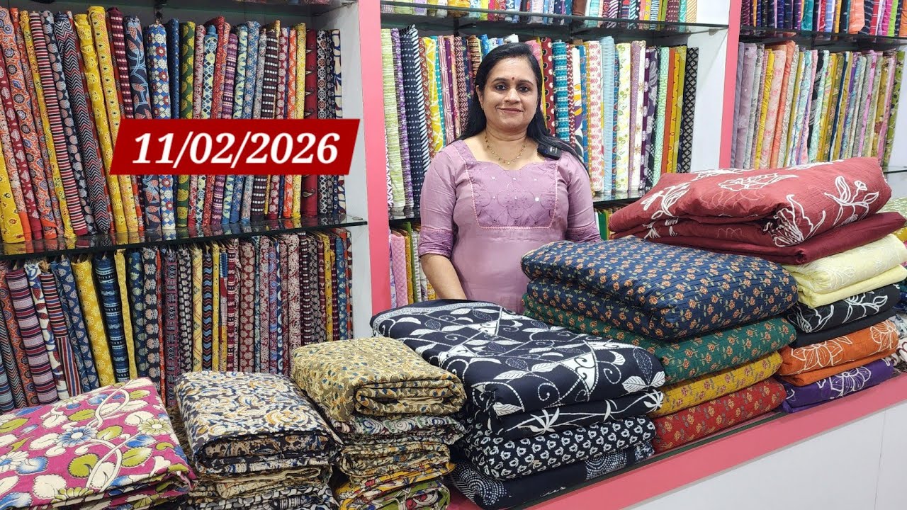 Pintucks in Cotton 🌹Mul chanderi embroidery &plain 🌹Jaipur cotton 🌹Kalamkari bottom &dupatta 🌹