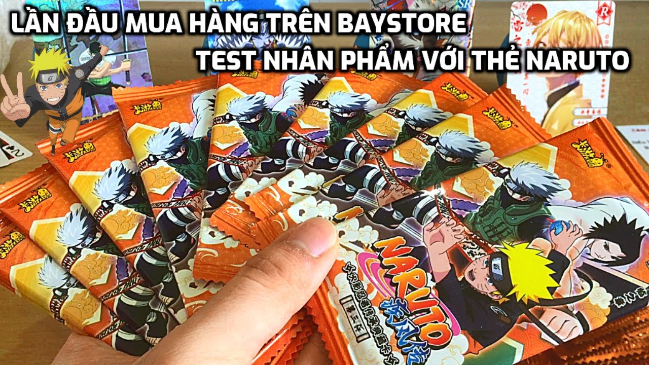 #3 Mở Thẻ Bay Nhân Phẩm Naruto Lần Đầu Mua Ở Baystore - Thẻ Hiếm SSR Quá Xịn Sò