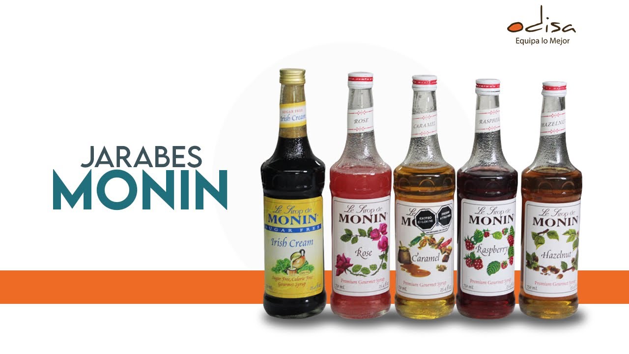 Los Mejores Jarabes para Bebidas y Recetas - Jarabe Monin - Sugar Free - Vegano - Odisa Equipa