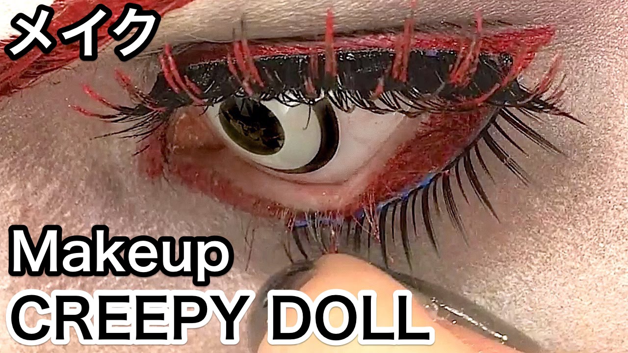 Creepy Cute Doll MAKEUP TUTORIAL for a scary Halloween by Cathy Cat