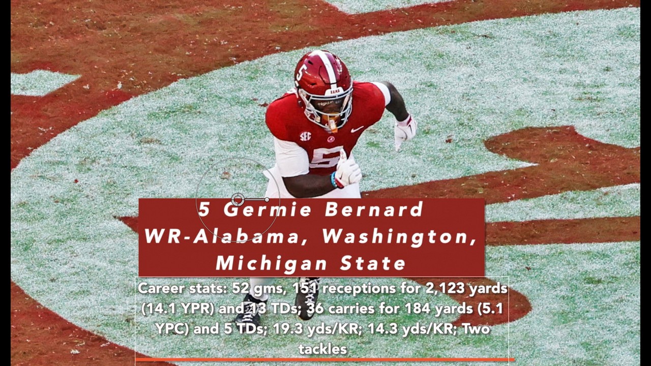 Alabama WR Germie Bernard blocks with a purpose | 2026 NFL Draft WRs