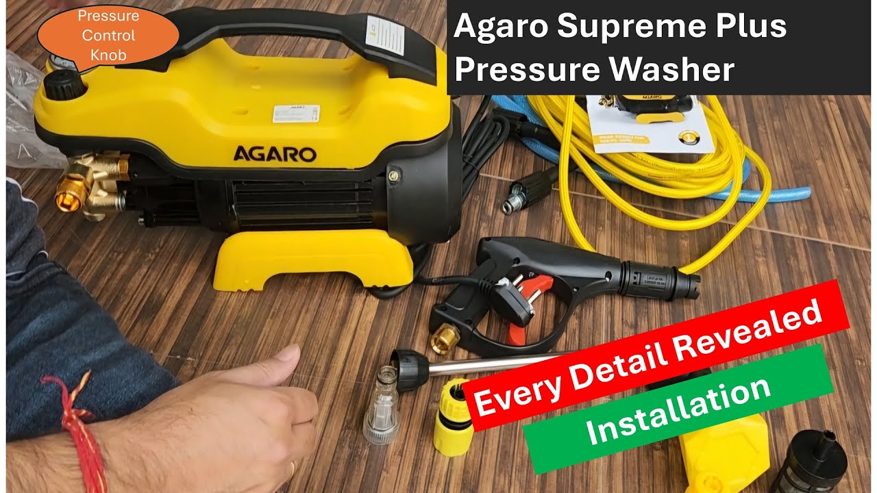 AGARO Supreme Plus Pressure Washer | Detailed Review & Installation Pressure Washer | Car Washer