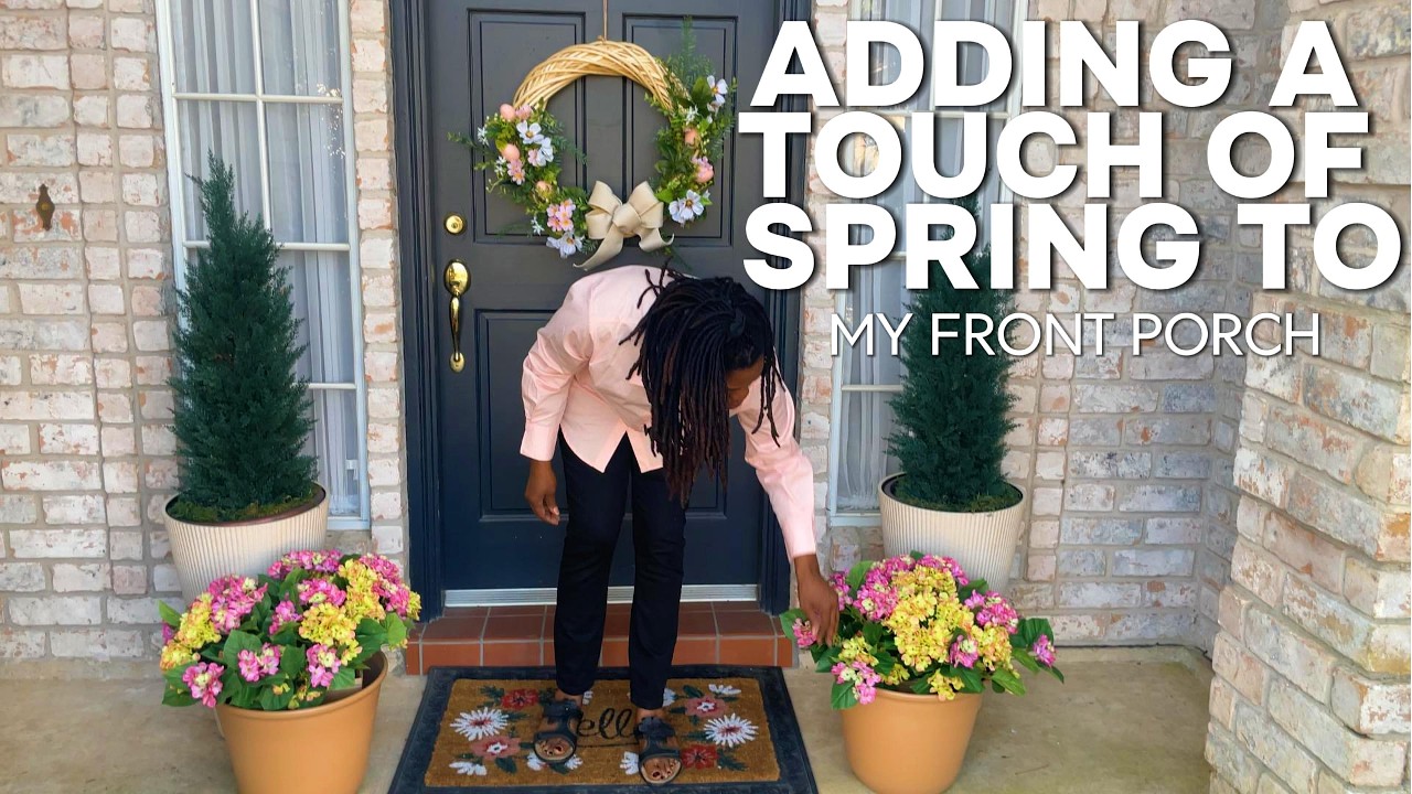 Adding A Touch Of Spring To My Front Porch