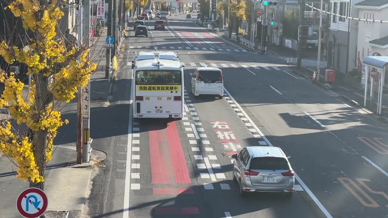 20251205【愛知県岡崎市】大型自動運転バス公道走行③