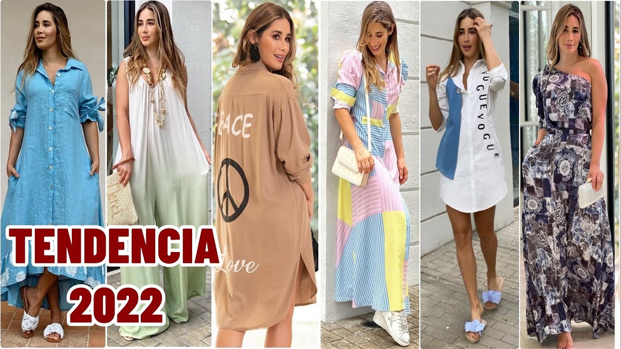 ROPA DE MODA Y TENDENCIA PARA MUJER 2022 💥LINDAS COMBINACIONES DE MODA  Y TENDENCIA 2022💖