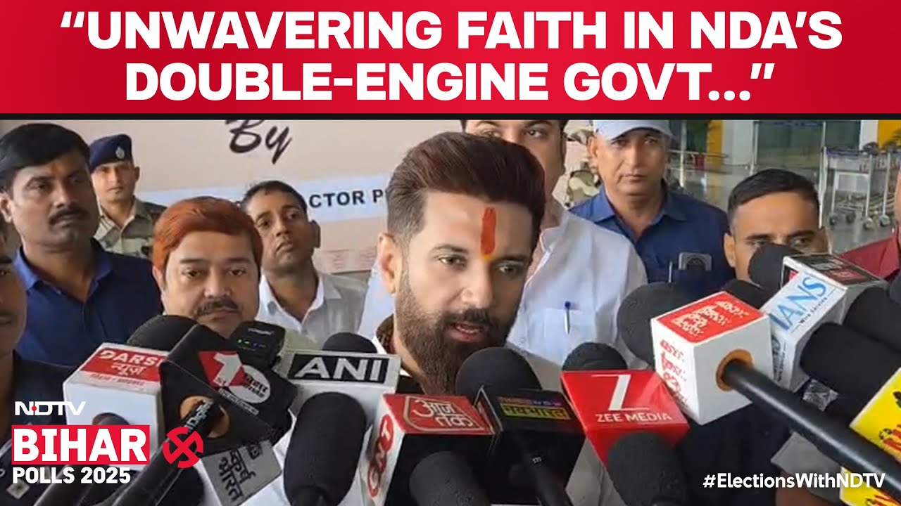 Chirag Paswan After Phase 1 Voting In Bihar : &ldquo;Unwavering Faith In NDA's Double-Engine Govt&hellip;&rdquo;