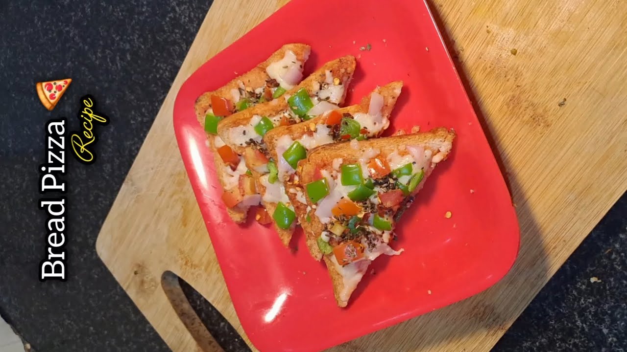 Tava पर बनाय  5 मिनट में तवा ब्रेड पिज्जा जिसे खाके सब आपके दीवाने हो जाएं Tawa Bread Pizza in5 mins