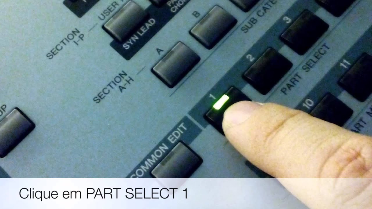 Modo Master MOTIF XS / XF - 8 timbres dispon&iacute;veis nos faders - sem cortes