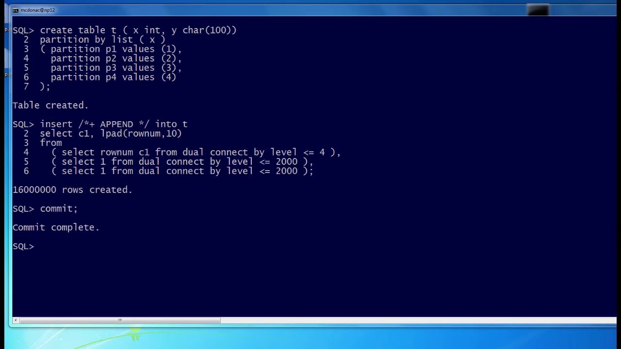 Running a query during EXCHANGE PARTITION - no crash!