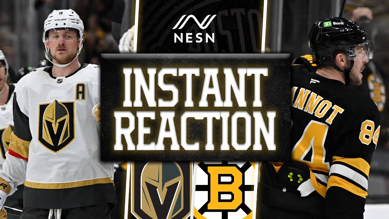 Instant Reaction: Bruins Squeak By Golden Knights WIth 4-3 Win At Home