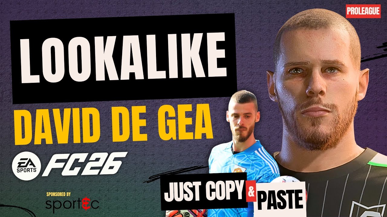 How to Create David De Gea in EA FC 26 | Pro Club Build + Career Mode Face Tutorial