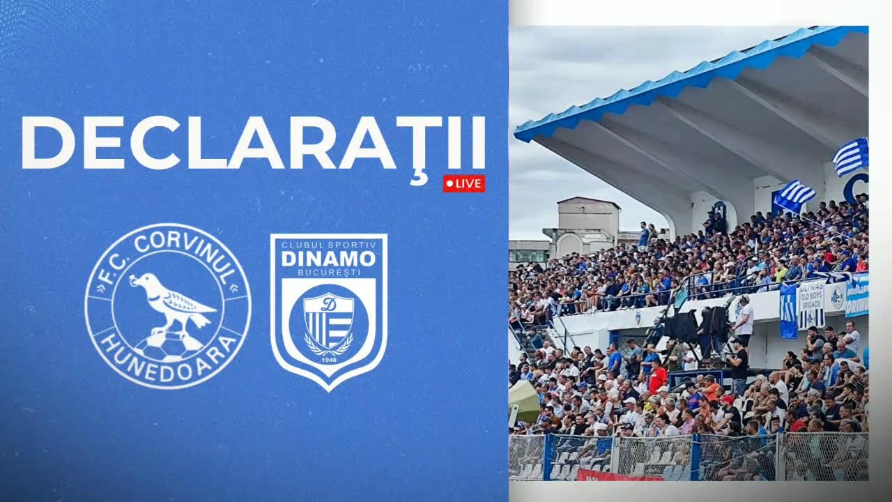 DECLARAȚII LIVE după CORVINUL - CS DINAMO