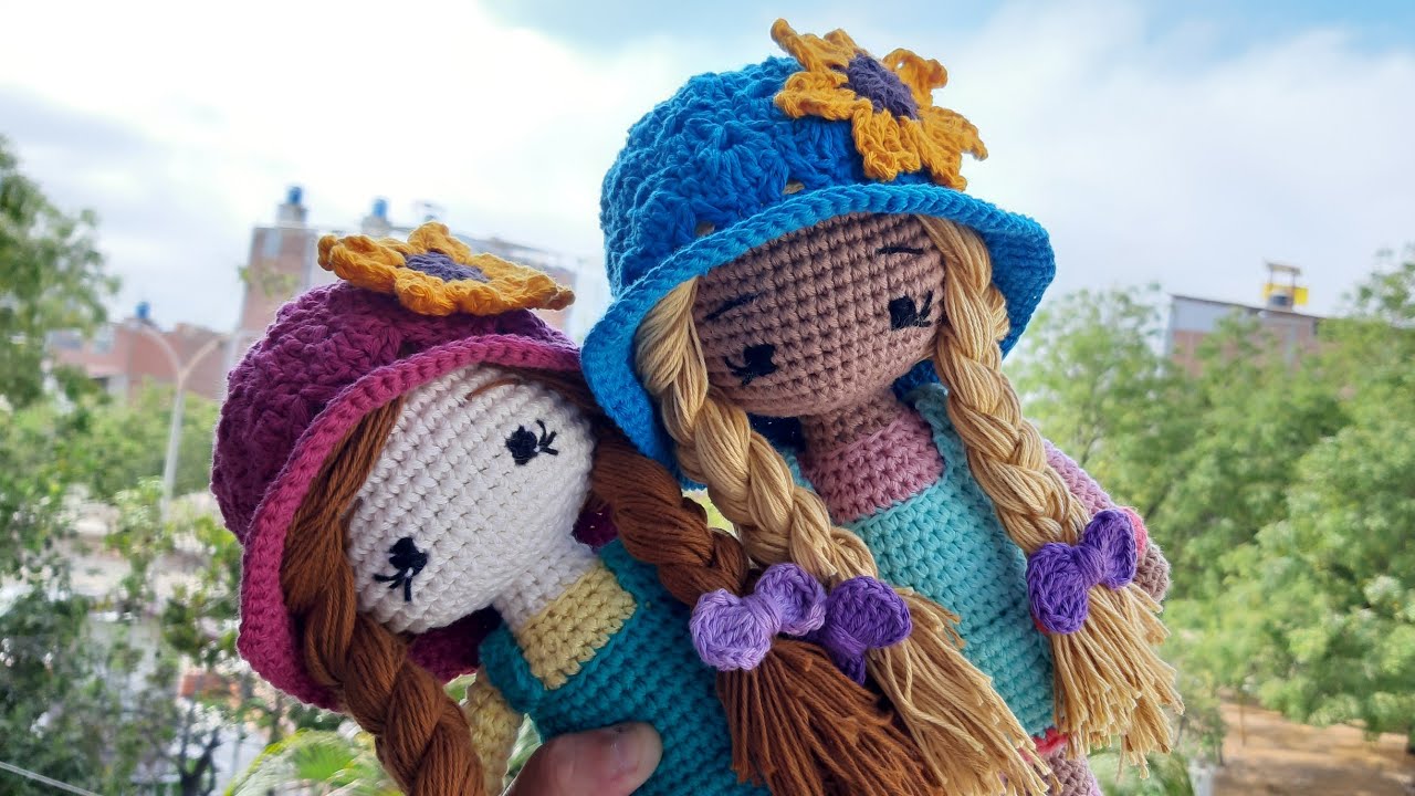 CÓMO TEJER SOMBRERO GORRO - MUÑECA GABY AMIGURUMI CROCHET