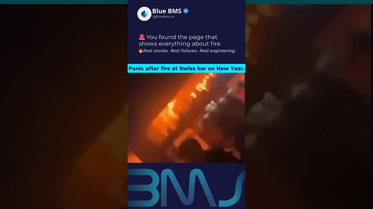 Swiss Ski Resort Bar Fire | Initial Moments Show How Fast Fire Escalates