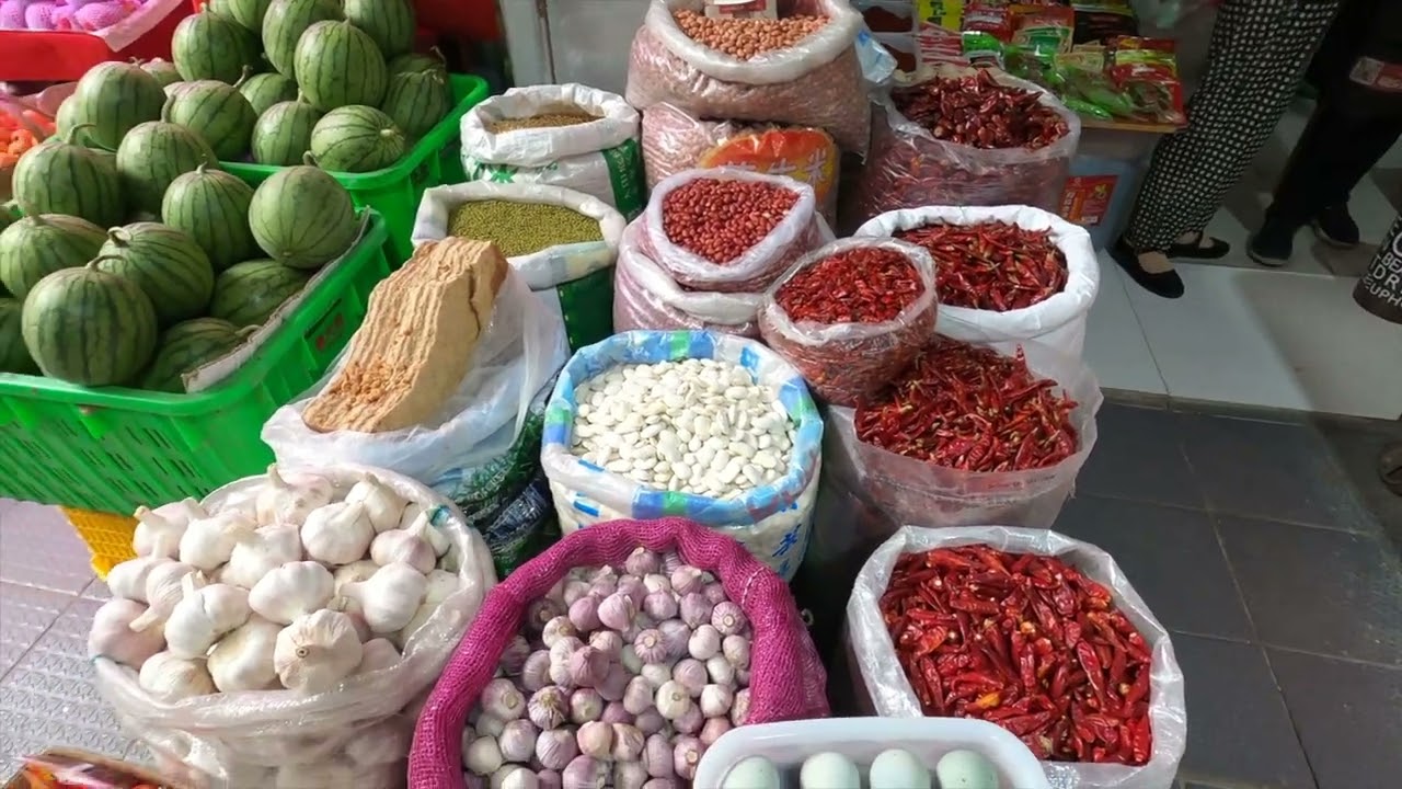 Streets of Chengdu Walking to a local food market