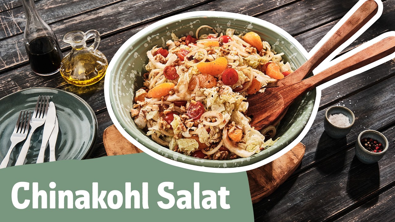 Chinakohl-Salat – Rezept mit Mandarinen und winterlichem Zimt-Dressing 🥬🍊| REWE Deine Küche