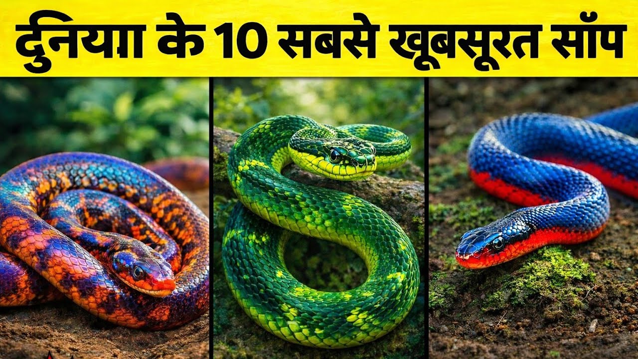 Duniya Ke 10 Sabse Khubsurat Snakes 🐍 | Most Beautiful Snakes in the World