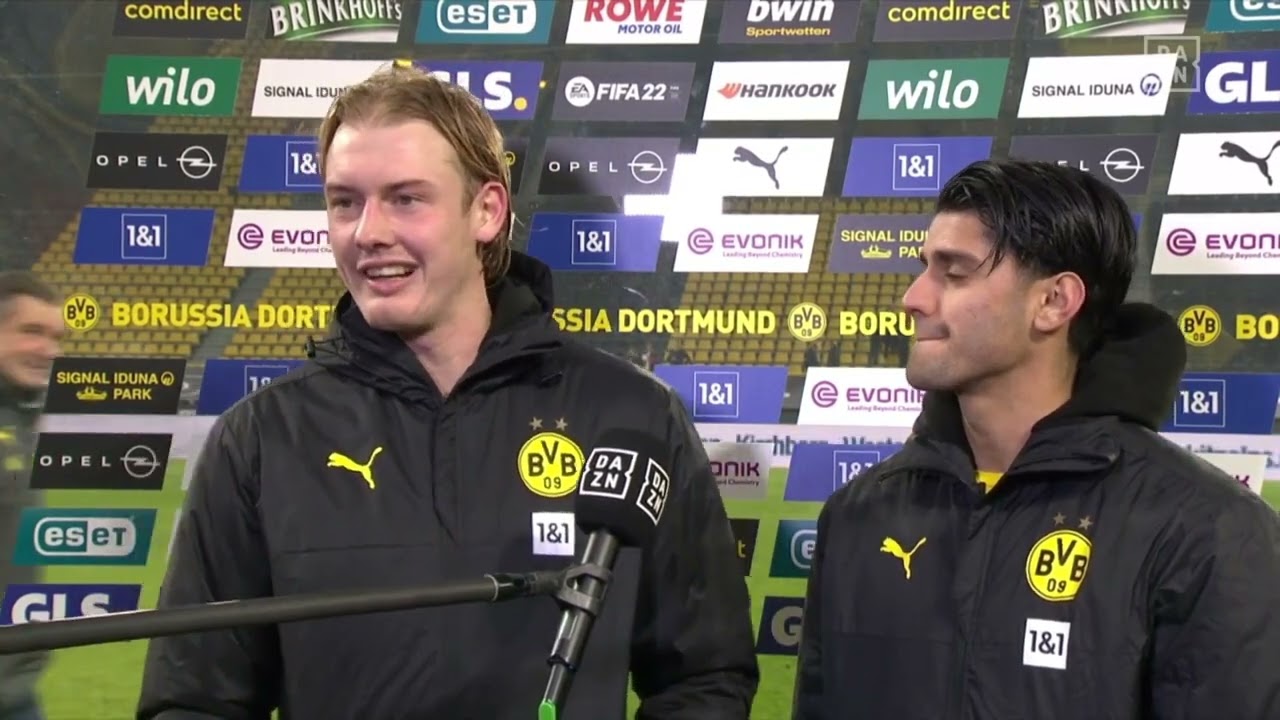 Brandt & Dahoud im Interview! Kann ich nicht beantworten! BVB - Freiburg 5:1