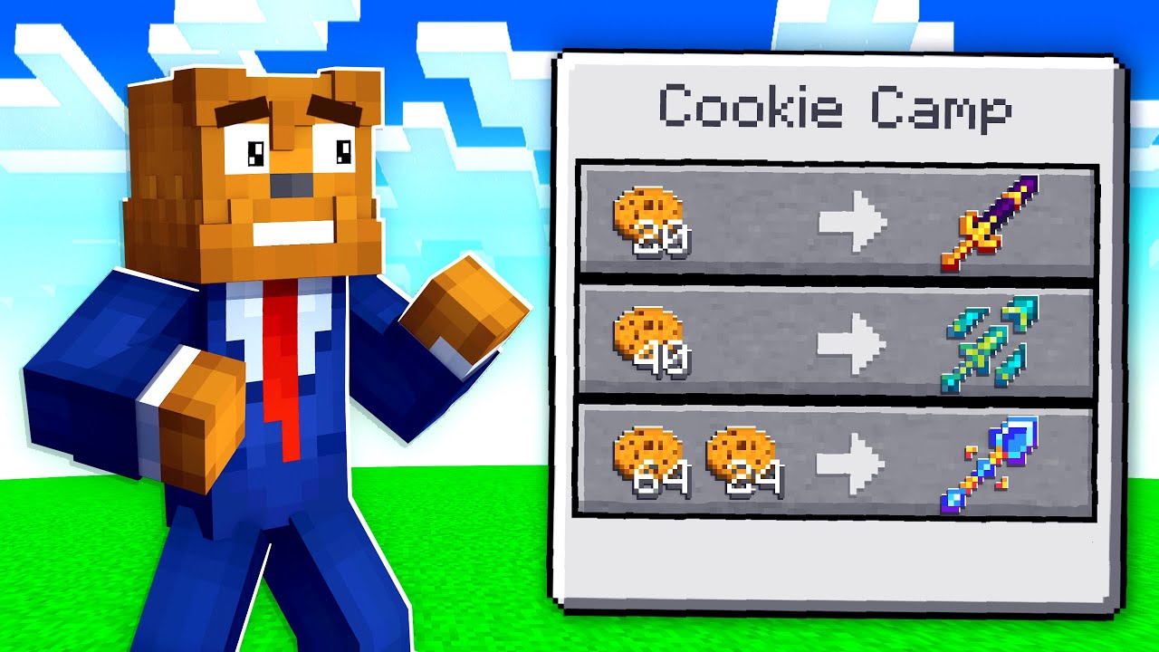 My BIRTHDAY at Minecraft Cookie Camp